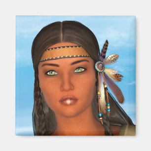 Aimant Fille amérindienne