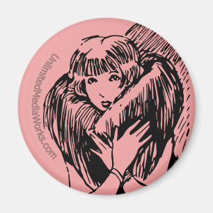 Aimant Fille brouillée chaude