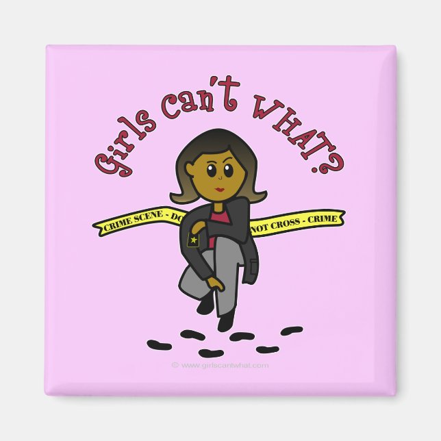 Aimant Fille CSI foncée (Devant)