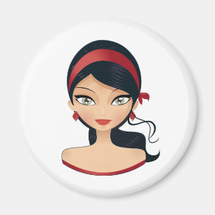 Aimant Fille de beauté