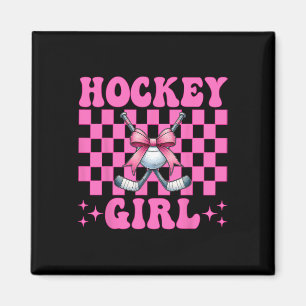Aimant Fille de hockey Fille de hockey de rue Coquette Bo