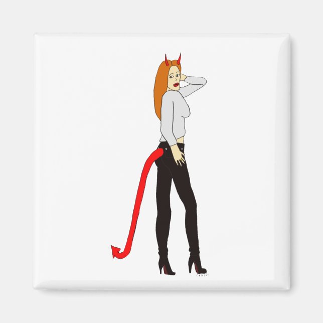 Aimant fille diable (Devant)