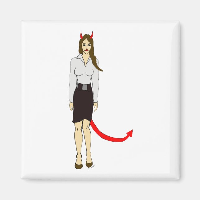 Aimant fille diable (Devant)