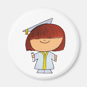 Aimant Fille d'obtention du diplôme