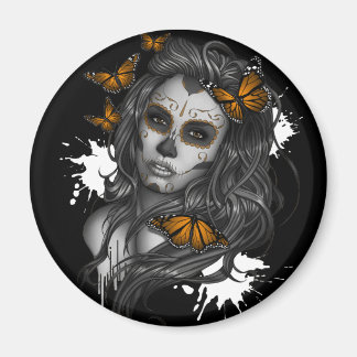 Aimant Fille du crâne à sucre