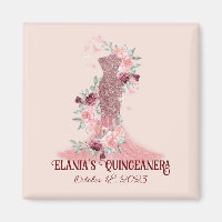 Fille florale rose pâle Quinceanera Party Favorise
