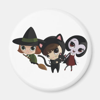 Aimant Filles d'Halloween