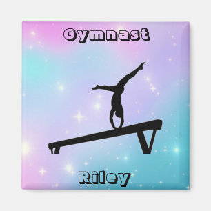 Aimant Filles Gymnaste Gymnastique Balayage