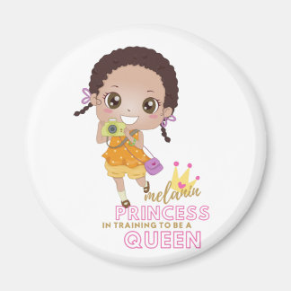 Aimant Filles MELANIN Princesse en Formation Pour Devenir
