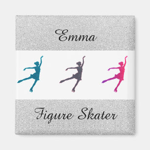 Aimant Filles Patinage artistique / Patinage sur glace Pe