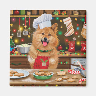 Aimant Finnish Spitz : Cuisine de fêtes de Noël : festive