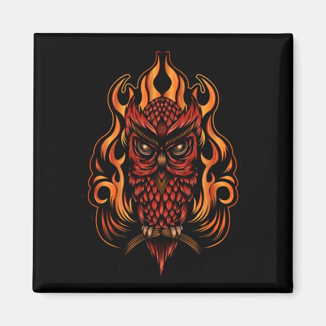 Aimant Fire owl (Devant)