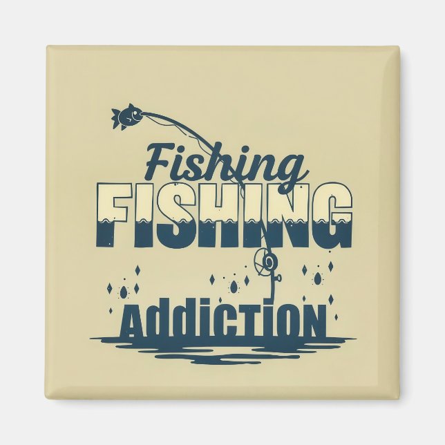 Aimant : Fishing Addiction (Devant)