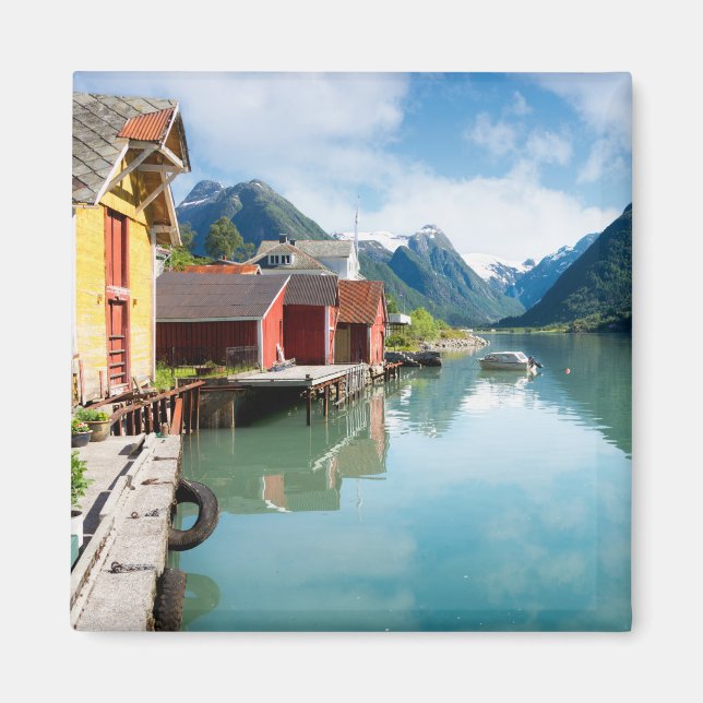 Aimant Fjaerpayfjord paysage de fjord en Norvège (Devant)