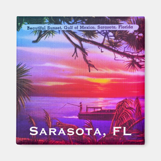 Aimant FL Beach Sunset - Gulf of Mexico (Devant)