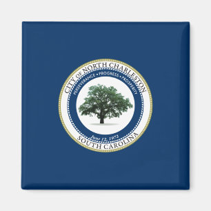 Aimant Flag of North Charleston (South Carolina)