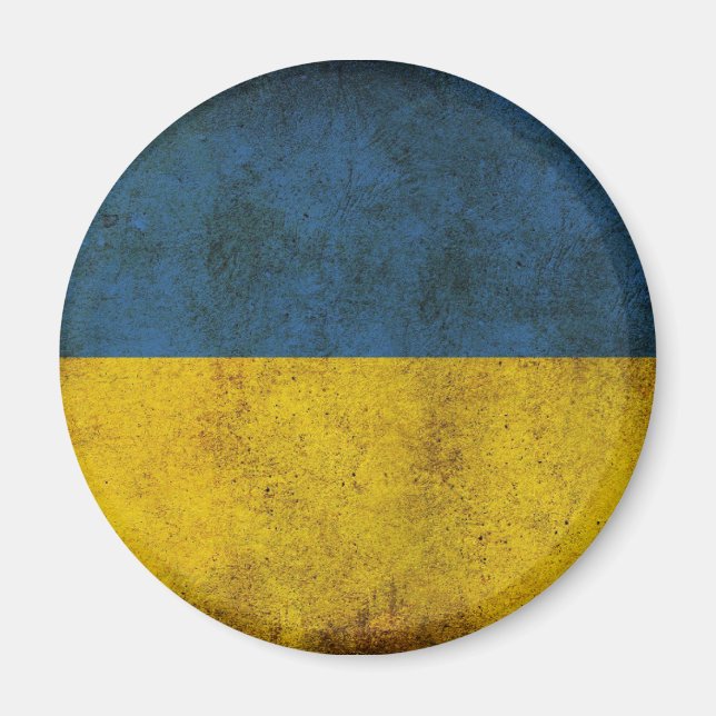 Aimant Flag Patriotic Ukraine (Ukrainian) (Devant)