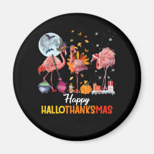 Aimant Flamant rose Flamant rose Thanksgiving Halloween N