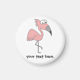 Aimant Flamant rose rose