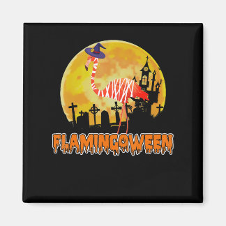 Aimant Flamingo | Flamingoween Funny Witch Halloween