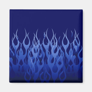 Aimant Flammes de course cool Blue Automotive