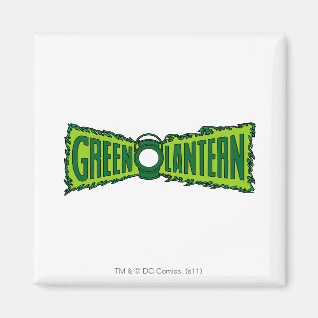 Aimant Flammes du logo vert (Devant)