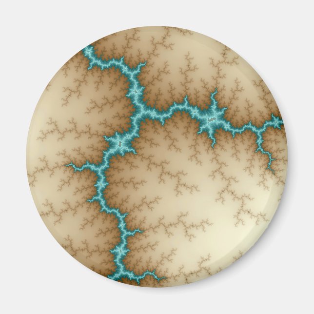 Aimant Flash bleu - Fractal (Devant)