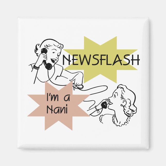 Aimant Flash d'information je suis des T-shirts et des (Devant)