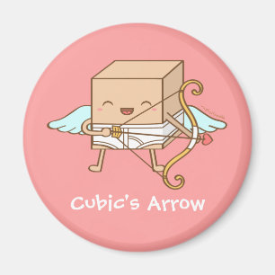 Aimant Flèche de Cupidon Cubique Mignonne Pun drôle de la