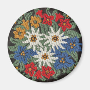 Aimant Fleur alpine suisse Edelweiss