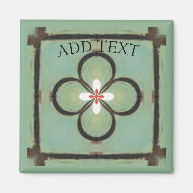 Aimant Fleur blanche (Devant)