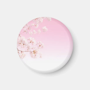 Aimant Fleur de cerisier rose printemps sérénité