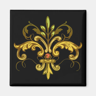 Aimant Fleur de lis Xmas