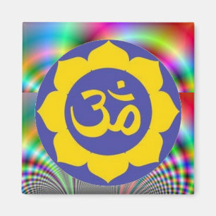 Aimant fleur de lotus - méditation d'aum
