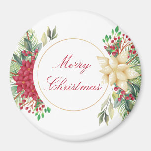Aimant Fleur de Noël vintage