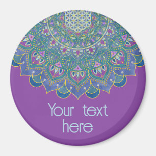 Aimant Fleur De Vie - Mandala India Style 1