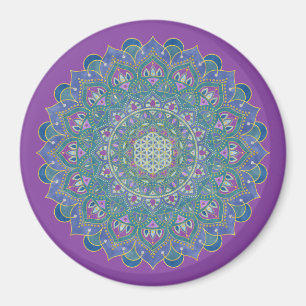 Aimant Fleur De Vie - Mandala India Style 1
