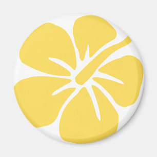 Aimant fleur jaune 1 de ketmie