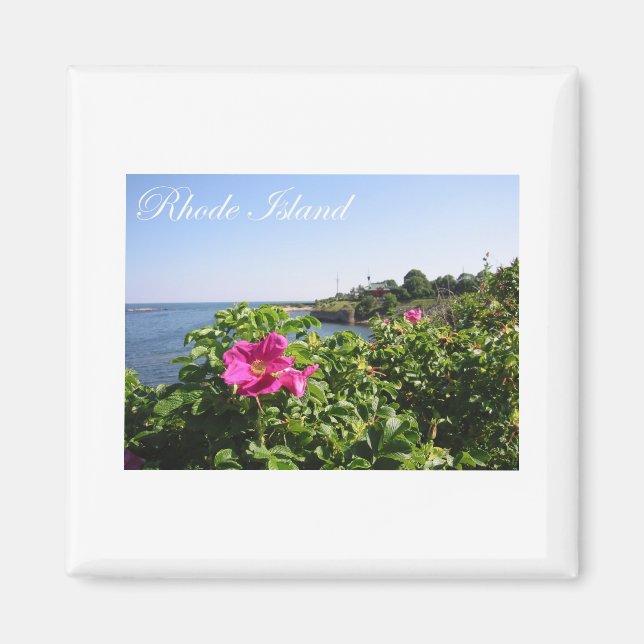 Aimant Fleurs à Rhode Island (Devant)