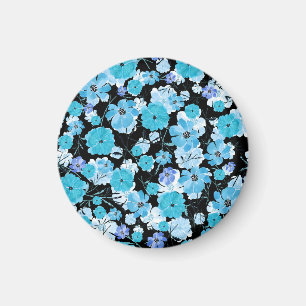 Aimant Fleurs aquarelles : Une Tapisserie délicate