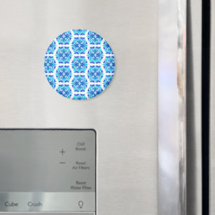Aimant Fleurs Bleues, Motif De Fleurs, Modèle Floral
