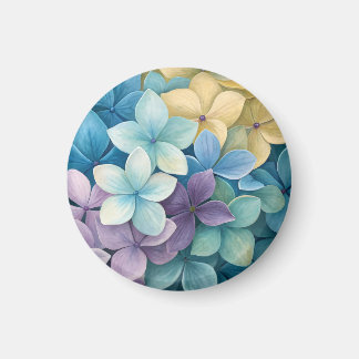 Aimant Fleurs colorées naturelles