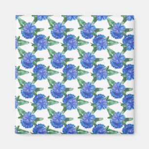 Aimant fleurs de couleur d'eau