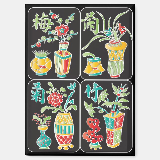 Aimant Fleurs de MJ/Aimant de Saisons (Recto)