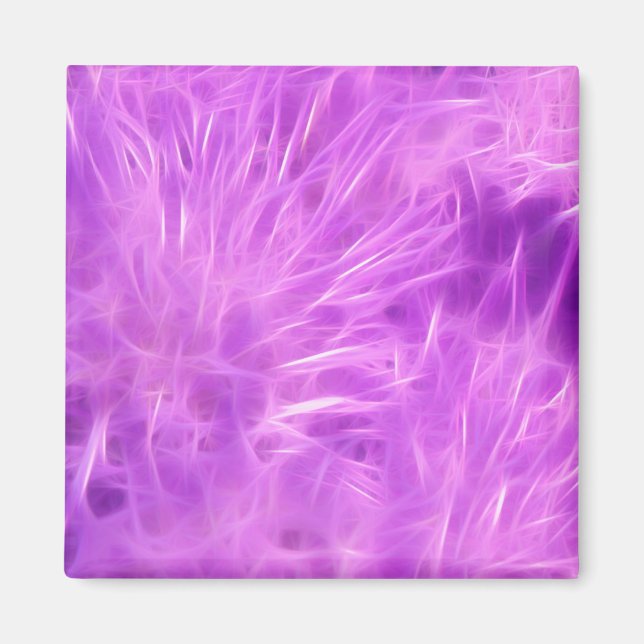 Aimant Fleurs de teintes violettes transformées (Devant)