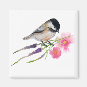 Aimant Fleurs d'oiseaux de pousse