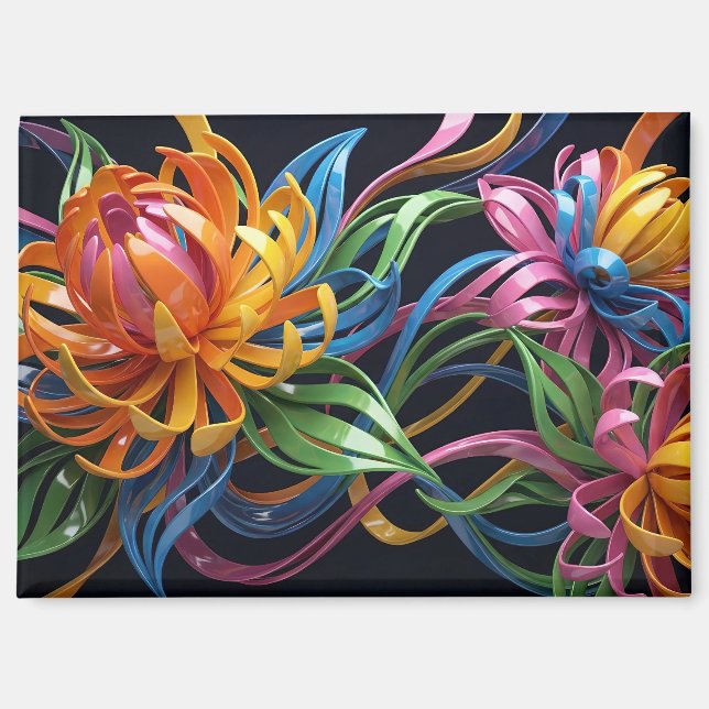 Aimant Fleurs faites de lumière (Recto)