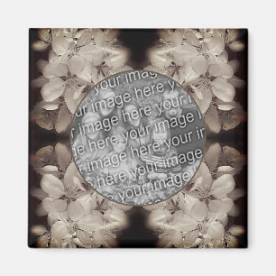 Aimant Fleurs Fleurs Abstraites Ajouter Votre Photo