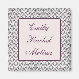 Aimant Fleurs géométriques