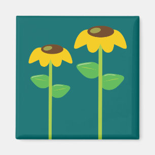 Aimant Fleurs Jaunes